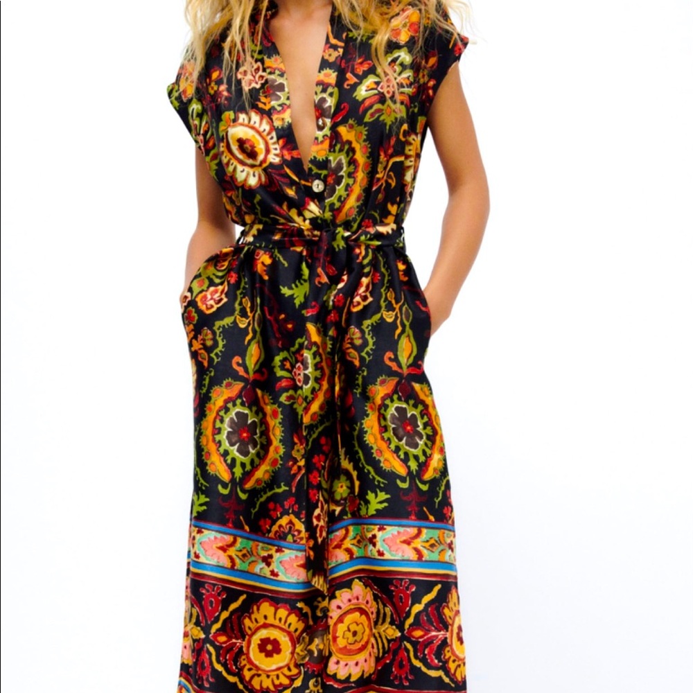 Zara printed dress